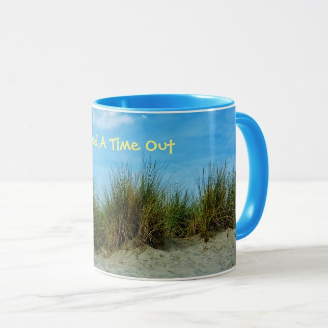 Caneca Preciso de um tempo (Frente Esquerda)