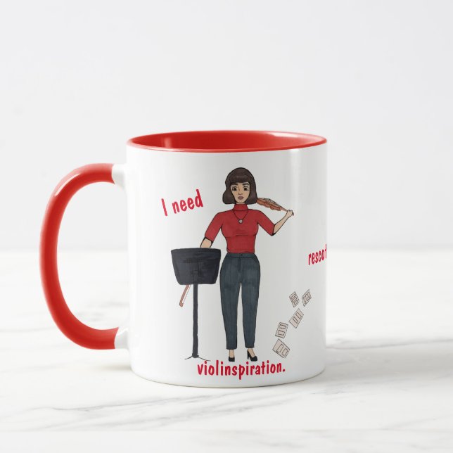 Caneca Preciso De Violação. Camiseta (Esquerda)