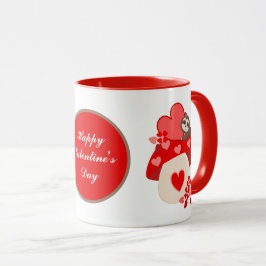 Caneca preguiça Feliz dia de os namorados