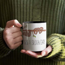 Caneca Preguiça preguiçosa em Treebranch Mug