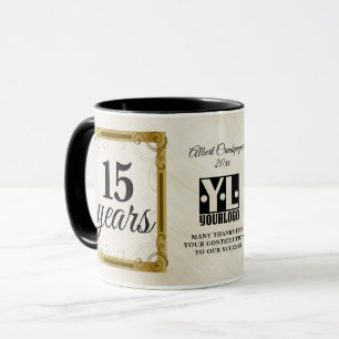 Caneca Prêmio de aniversário de marco de desempenho do fu
