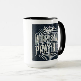 Caneca Preocupante Reze Pequeno Grande Mug Inspirado Na F