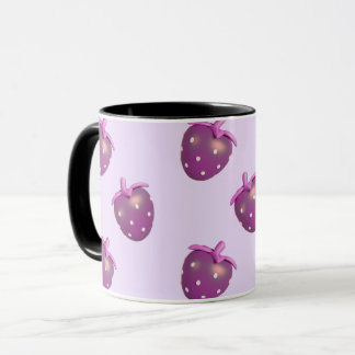 Caneca Preppy Coquette Kawaii Girly Purple Strawberry Mug