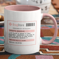 Prescrição de Café/Chá Engraçada Personalizada