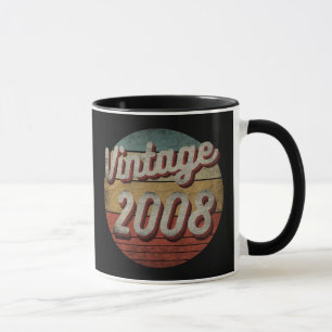 CANECA PRESENÇA DE ANIVERSÁRIO DE 2008 PARA HOMENS E MULH