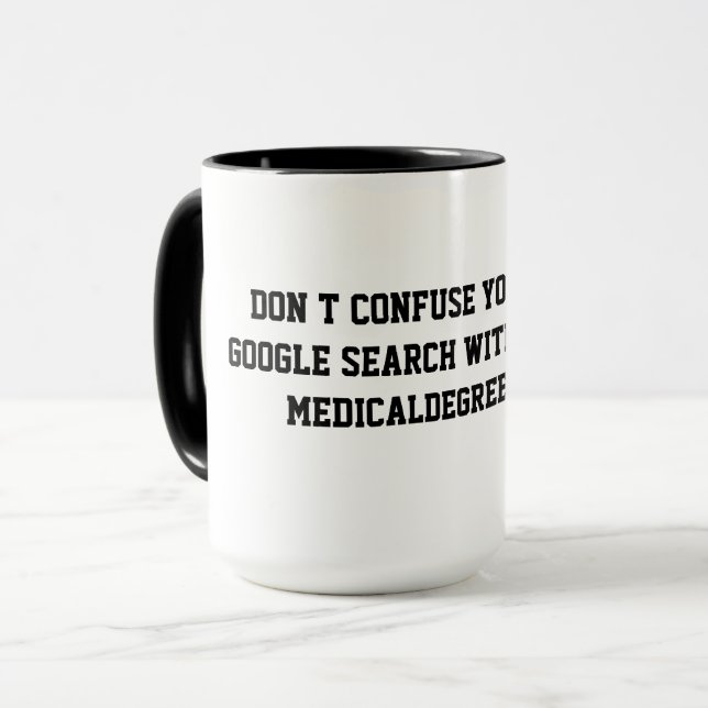 CANECA PRESENÇA DE MÉDICO ENGRAÇADO (Frente Esquerda)