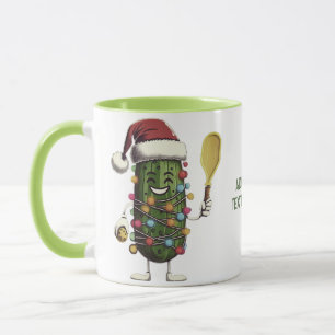 Caneca Presente Atlético de Pickleball do Pepino Engraçad