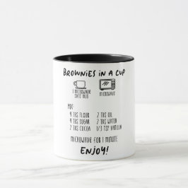 Caneca Presente/Brownis Perfeitos Em Receita De Taça