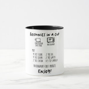 Caneca Presente/Brownis Perfeitos Em Receita De Taça