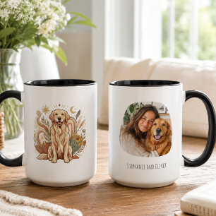 Caneca Presente com Foto e Nome do Golden Retriever