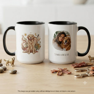 Caneca Presente com Foto e Nome do Golden Retriever