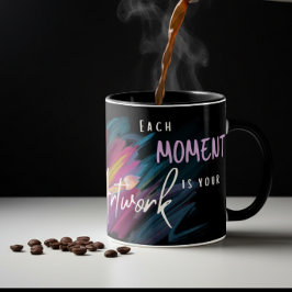 Caneca Presente Criativo de Atenção Plena para Artistas C