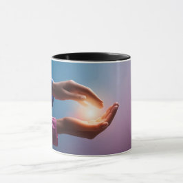 Caneca Presente da cura: Mug de "mãos de cura"