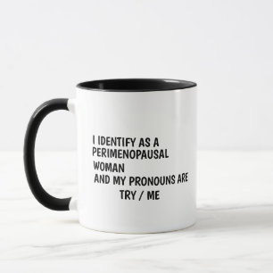 Caneca presente da menopausa, piada da perimenopausa, ani