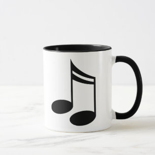Caneca Presente da música das notas musicais
