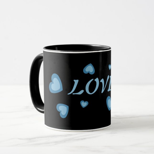 CANECA PRESENTE DE AMOR PARA AMIGO, MULHER NAMORADA MUG (Frente Esquerda)