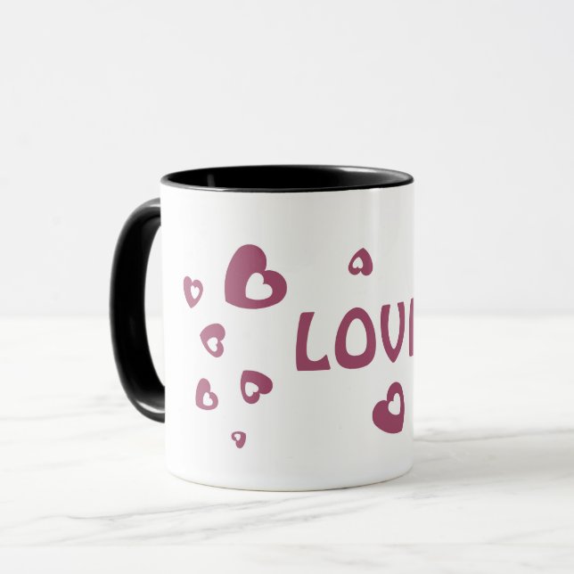 CANECA PRESENTE DE AMOR PARA AMIGO, MULHER NAMORADA MUG (Frente Esquerda)