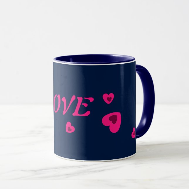 CANECA PRESENTE DE AMOR PARA AMIGO, MULHER NAMORADA MUG (Frente Esquerda)