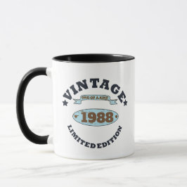 Caneca presente de aniversário de vintage personalizado