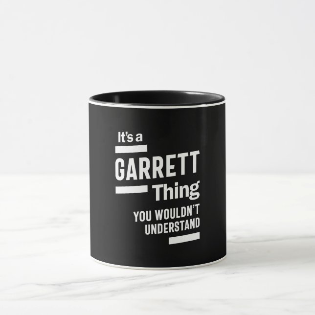 Caneca Presente de Aniversário do Nome Personalizado Garr (Centro)