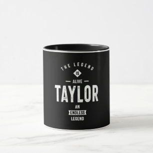 Caneca Presente de Aniversário do Nome Personalizado Tayl