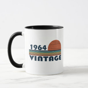Caneca Presente de aniversário estilo vintage elegante na