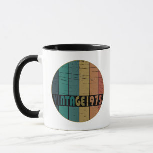 Caneca Presente de aniversário vintage nascido em 1975