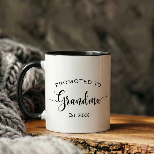 Caneca Presente de Anúncio de Gravidez para Avó (pregnancy announcement gift grandma)