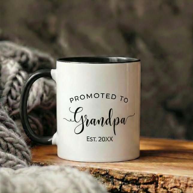 Caneca presente de anúncio de gravidez para avô (pregnancy announcement gift grandpa)