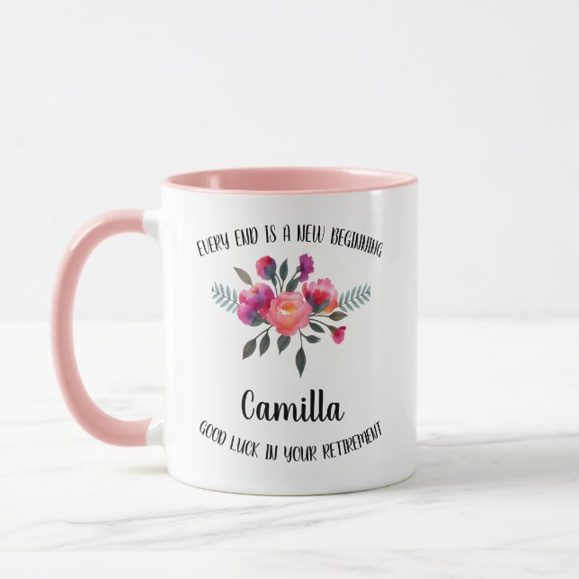 Caneca Presente de Aposentadoria para Mulheres, Presente  (Esquerda)
