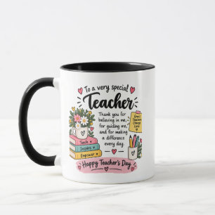 Caneca Presente de Apreciação ao Professor Feliz Dia do