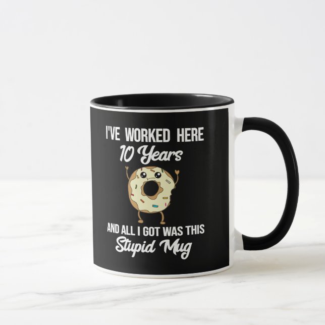 Caneca Presente de Apreciação de 10 Anos de Trabalho (Direita)