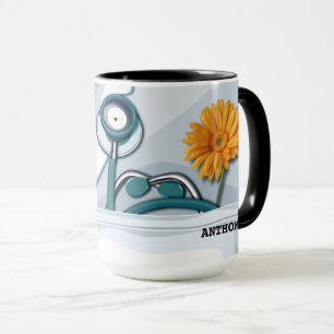 Caneca Presente de Apreciação de Enfermeiro Stethoscope e