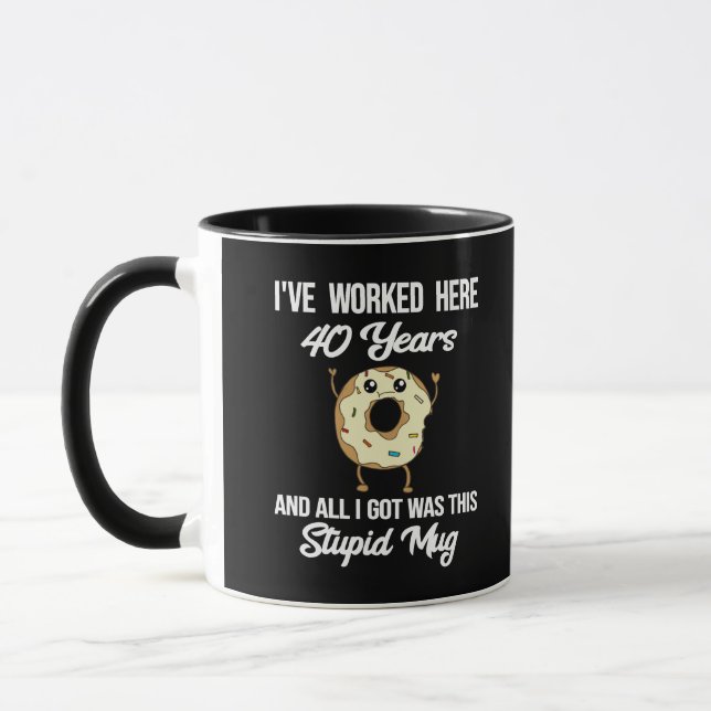 Caneca Presente de Apreciação por 40 Anos de Trabalho (Esquerda)