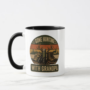 Caneca Presente de Caça para Vovô Caçador Vintage