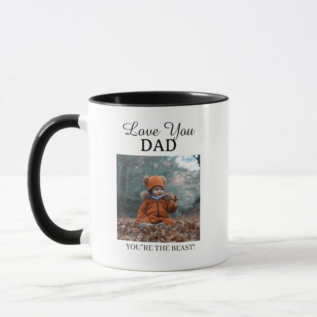 Caneca Presente de Café com Foto Personalizada para Famíl (Esquerda)