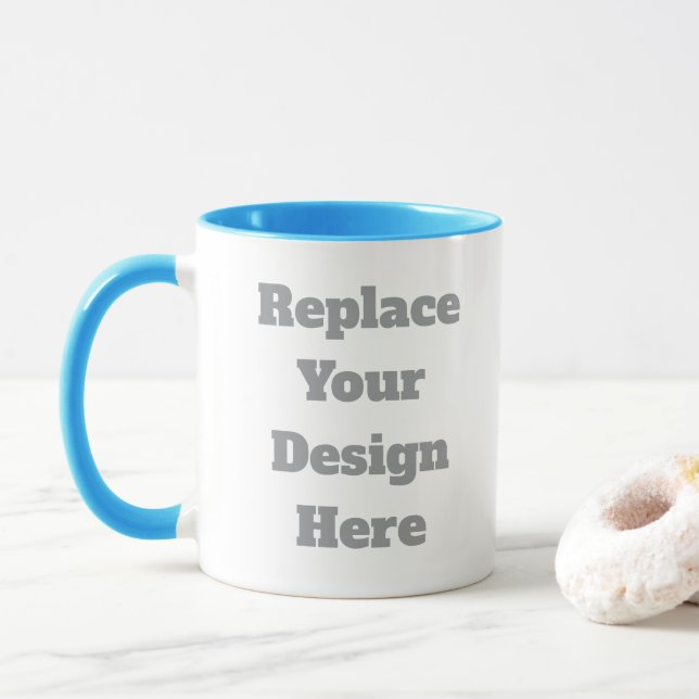 Caneca Presente de Casamento Personalizado – Crie o Seu P (Com Donut)