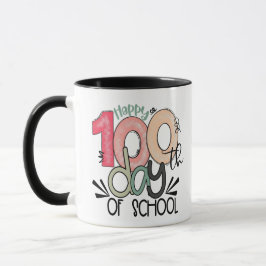 Caneca Presente de celebração de 100 dias de aula