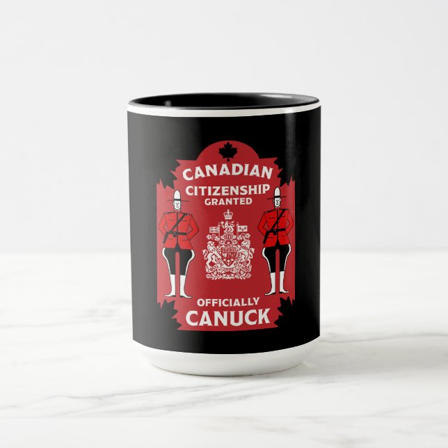 Caneca Presente de celebração de cidadania canadense (Centro)
