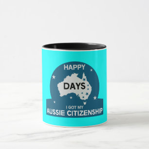 Caneca Presente de cidadania australiana Cidadania Auss