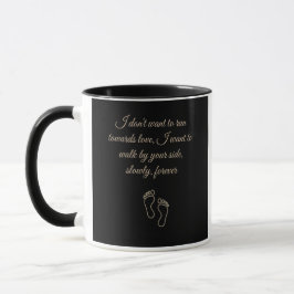 Caneca Presente de Citação de Amor Lento para Casais