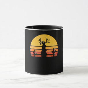 Caneca Presente de coelho  Coelho Criptido Jackalope