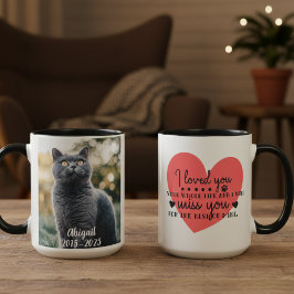 Caneca Presente de Condolências por Gato de Memória de An