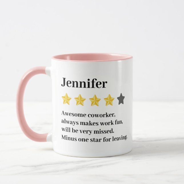 Caneca Presente de Despedida Engraçado para Colega de Tra (Esquerda)