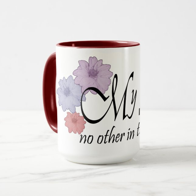 Caneca Presente de Dia de as mães Feliz (Frente Esquerda)