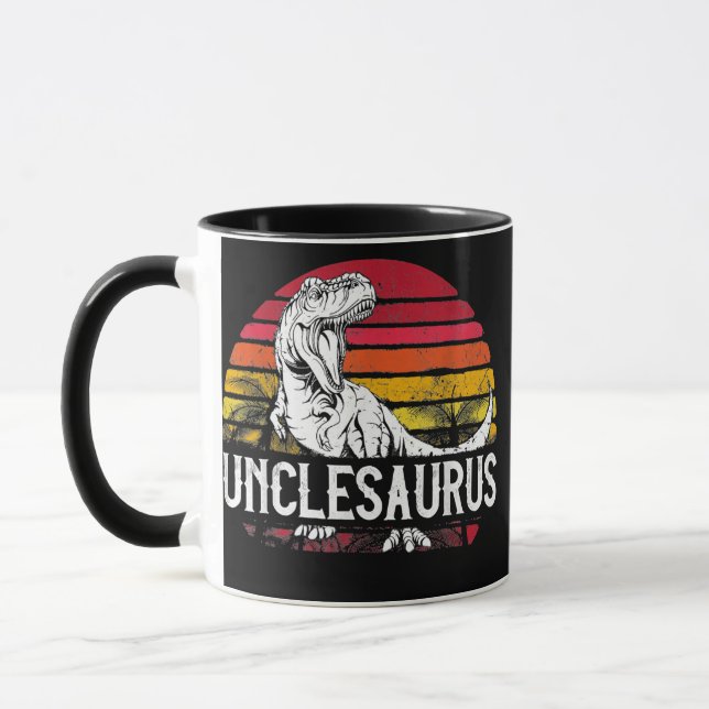 Caneca Presente de dia de os pais para Homens Unclesaurus (Esquerda)