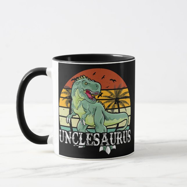 Caneca Presente de dia de os pais para Homens Unclesaurus (Esquerda)
