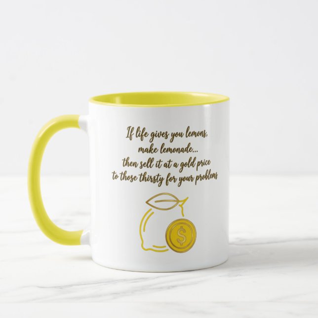 Caneca Presente de Empreendedor Sarcástico | Venda Seus P (Esquerda)