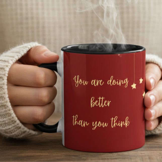 Caneca Presente de Encorajamento Motivacional para Saúde  (Reminder to be gentle to yourself)