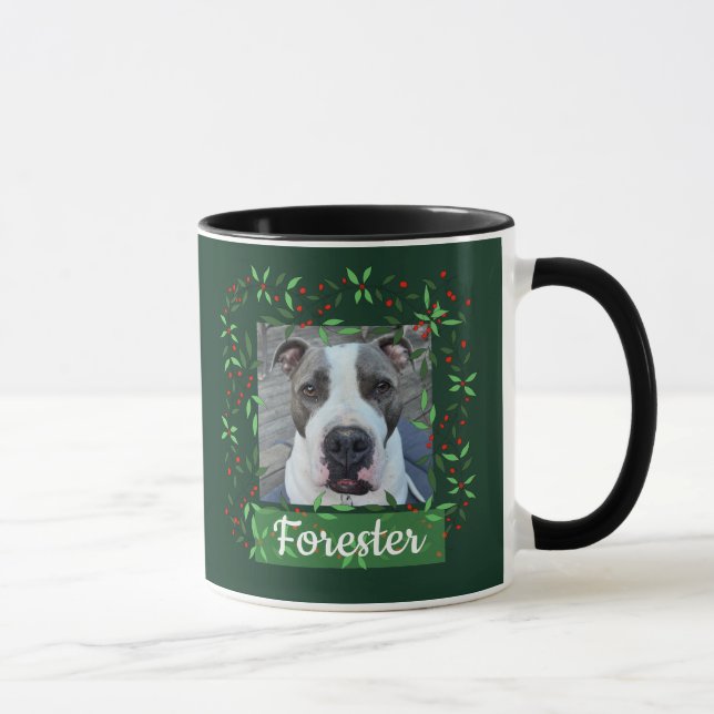 Caneca Presente de férias com foto de animal de estimação (Direita)
